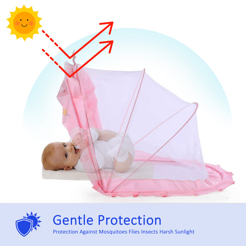 Printed Bottomless Mosquito Net For Babies