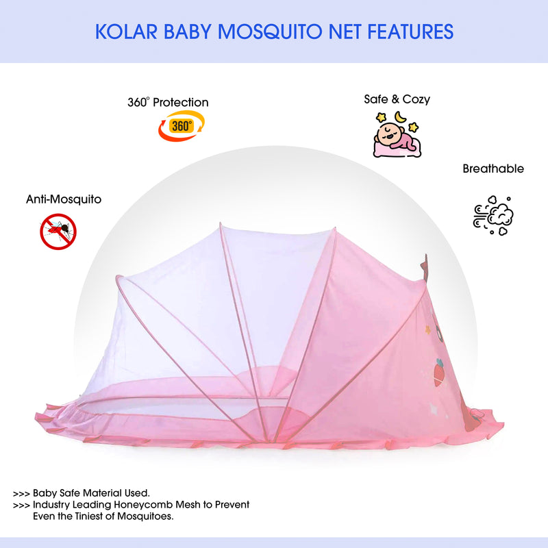 Printed Bottomless Mosquito Net For Babies