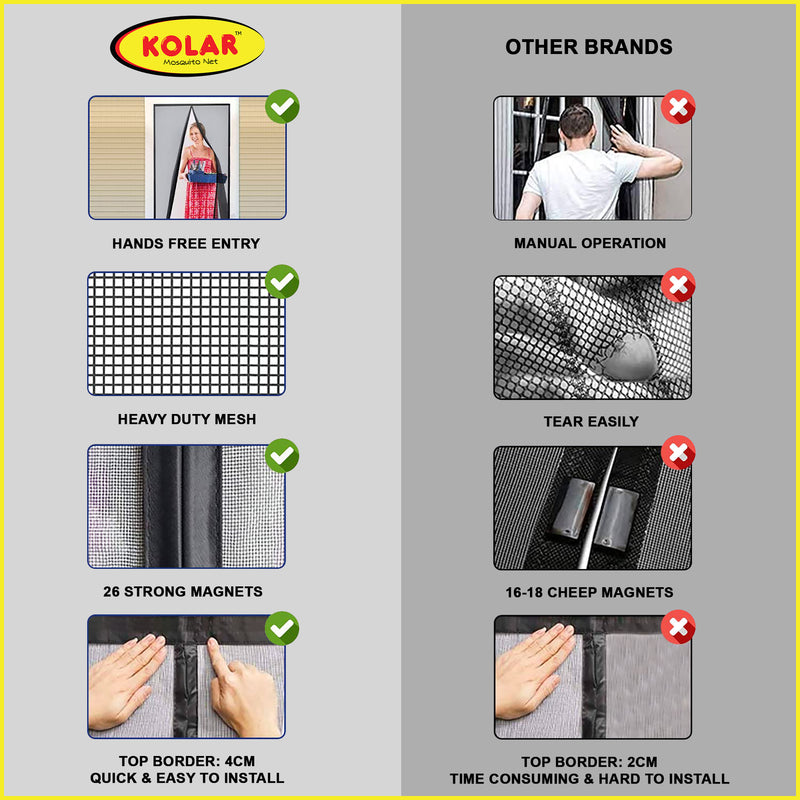 Polyester Magnetic Mosquito Net For All Doors
