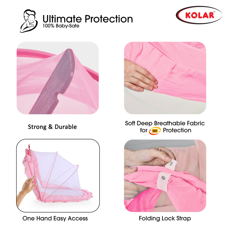 Printed Bottomless Mosquito Net For Babies
