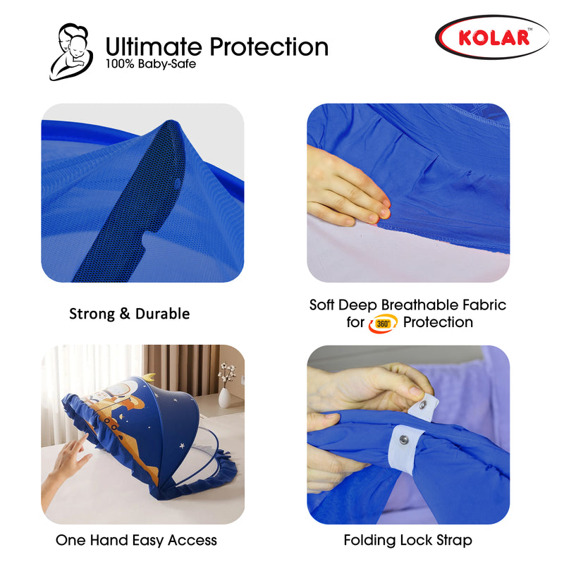 Printed Bottomless Mosquito Net For Babies