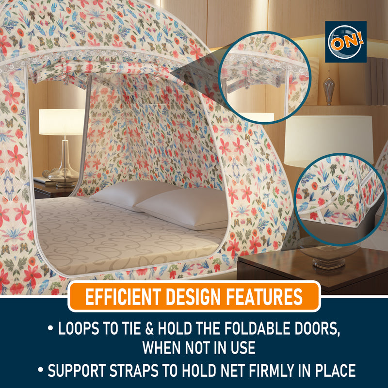 Supreme On! Satin Touch Printed Mosquito Net