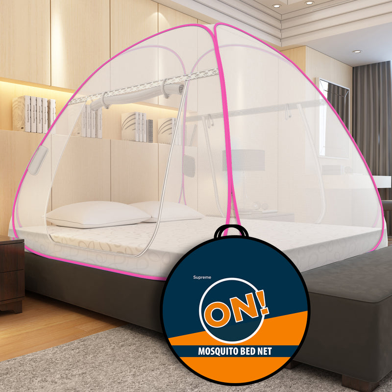 Supreme On!  Premium White Queen Size Mosquito Net