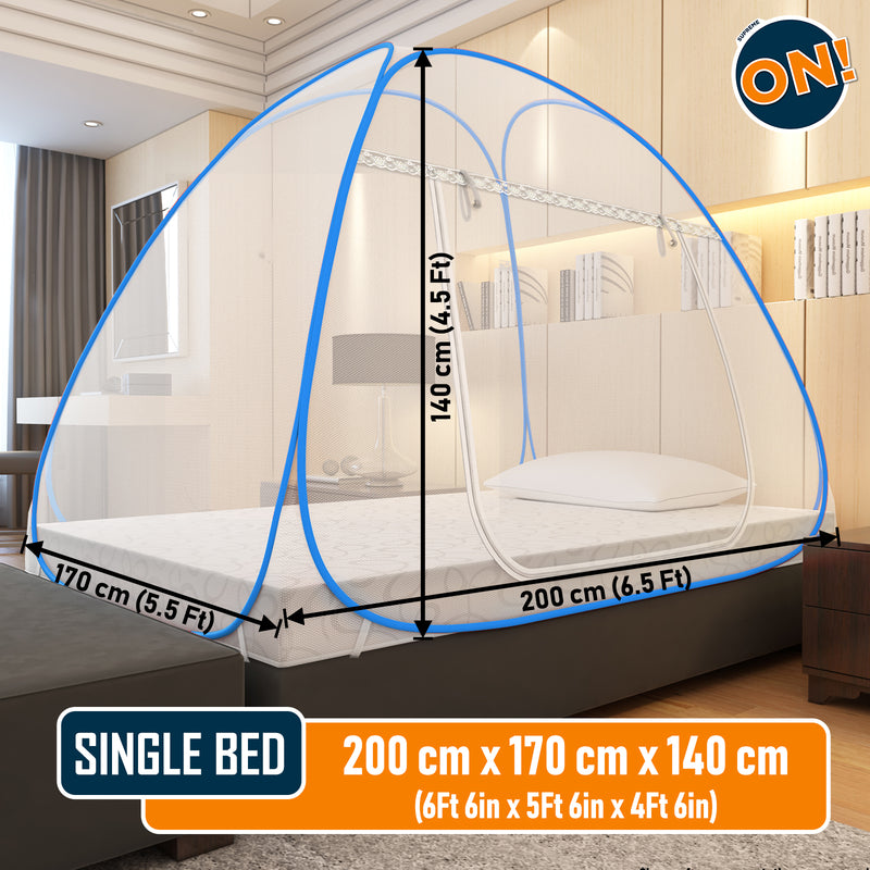 Supreme On! Premium White Single Bed Mosquito Net
