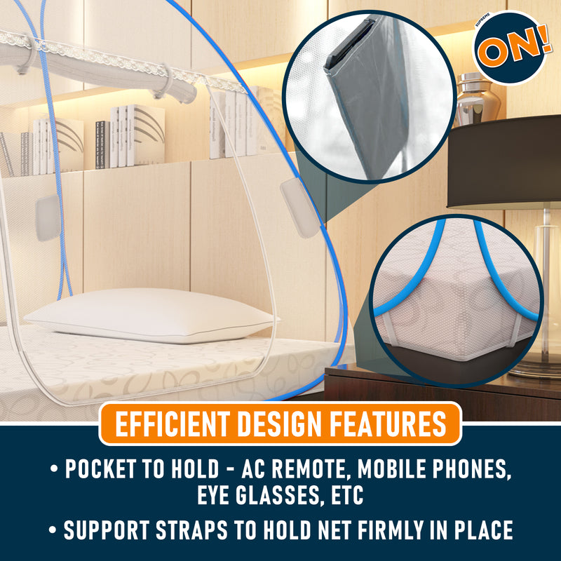 Supreme On! Premium White Single Bed Mosquito Net