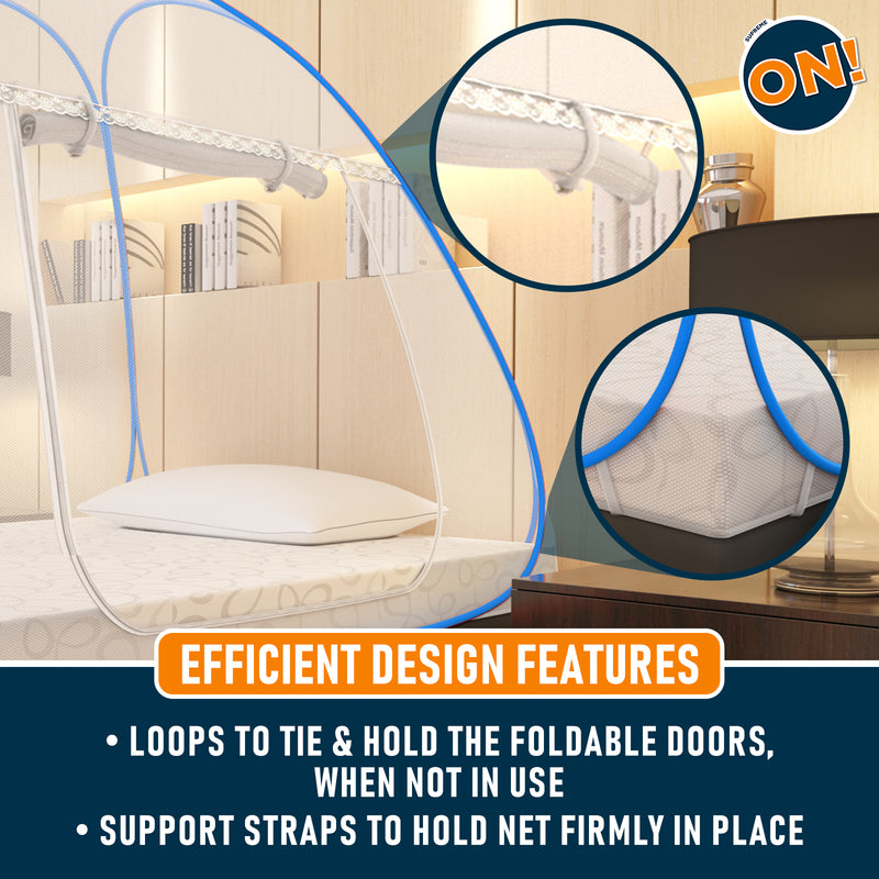Supreme On! Premium White Single Bed Mosquito Net
