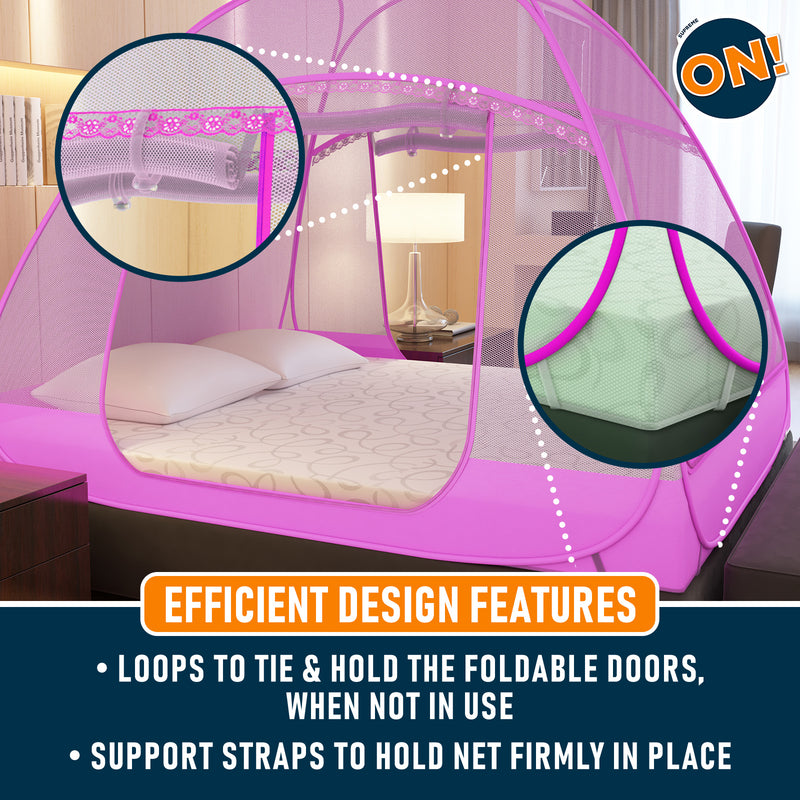 Supreme On! Satin Touch 3-Door Mosquito Net