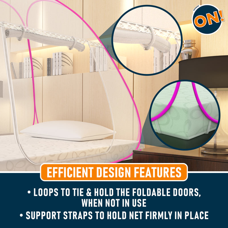 Supreme On! Premium White Single Bed Mosquito Net