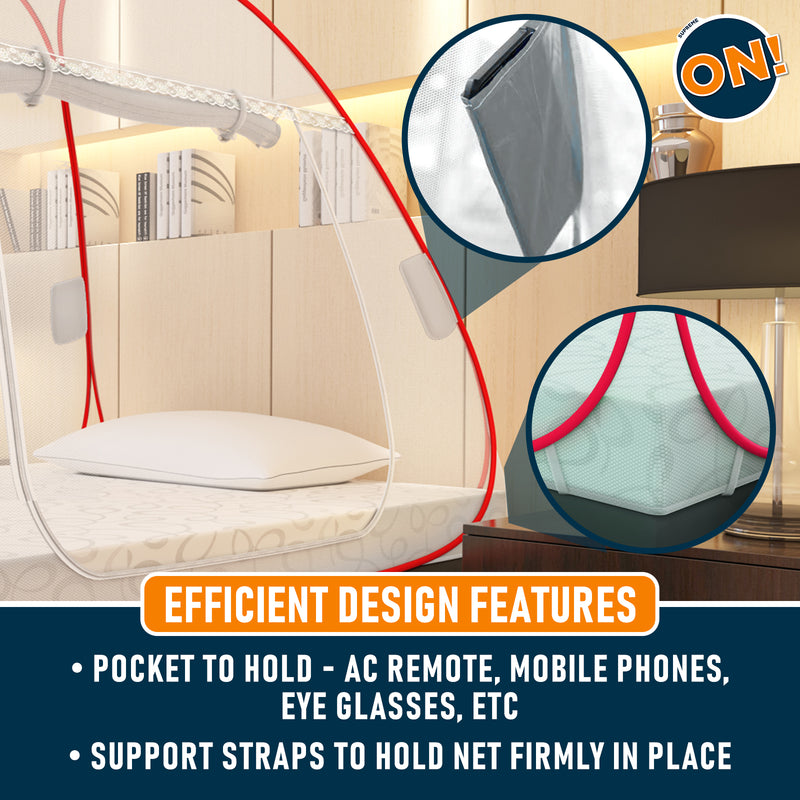 Supreme On! Premium White Single Bed Mosquito Net