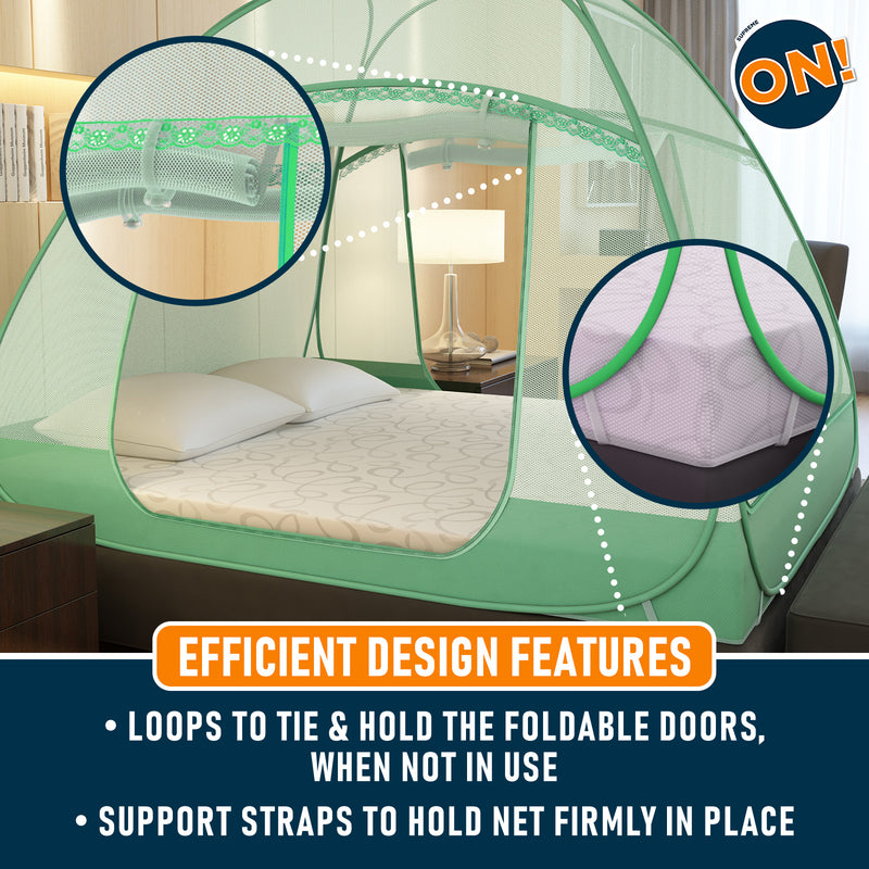 Supreme On! Satin Touch 3-Door Mosquito Net