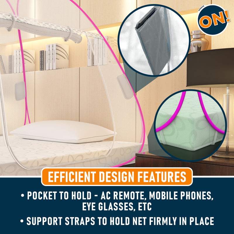 Supreme On! Premium White Single Bed Mosquito Net