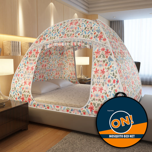 Supreme On! Satin Touch Printed Mosquito Net